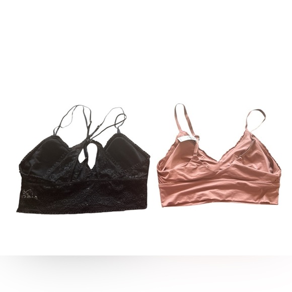 Aerie bundle of two bras‎ NWT $85 Msrp black mauve Medium - Picture 2 of 6